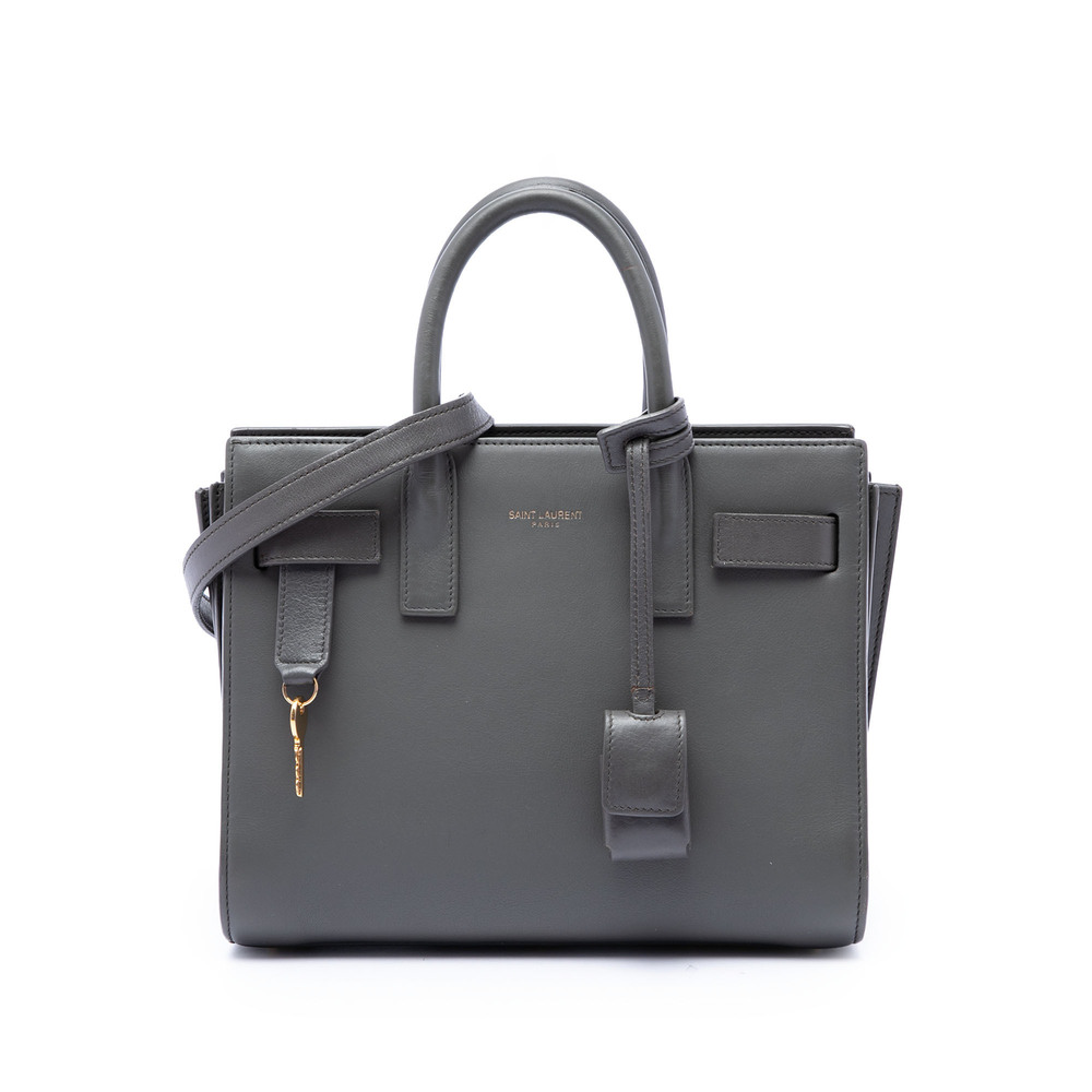 Pre-Loved Saint Laurent Nano Leather Sac De Jour Satchel